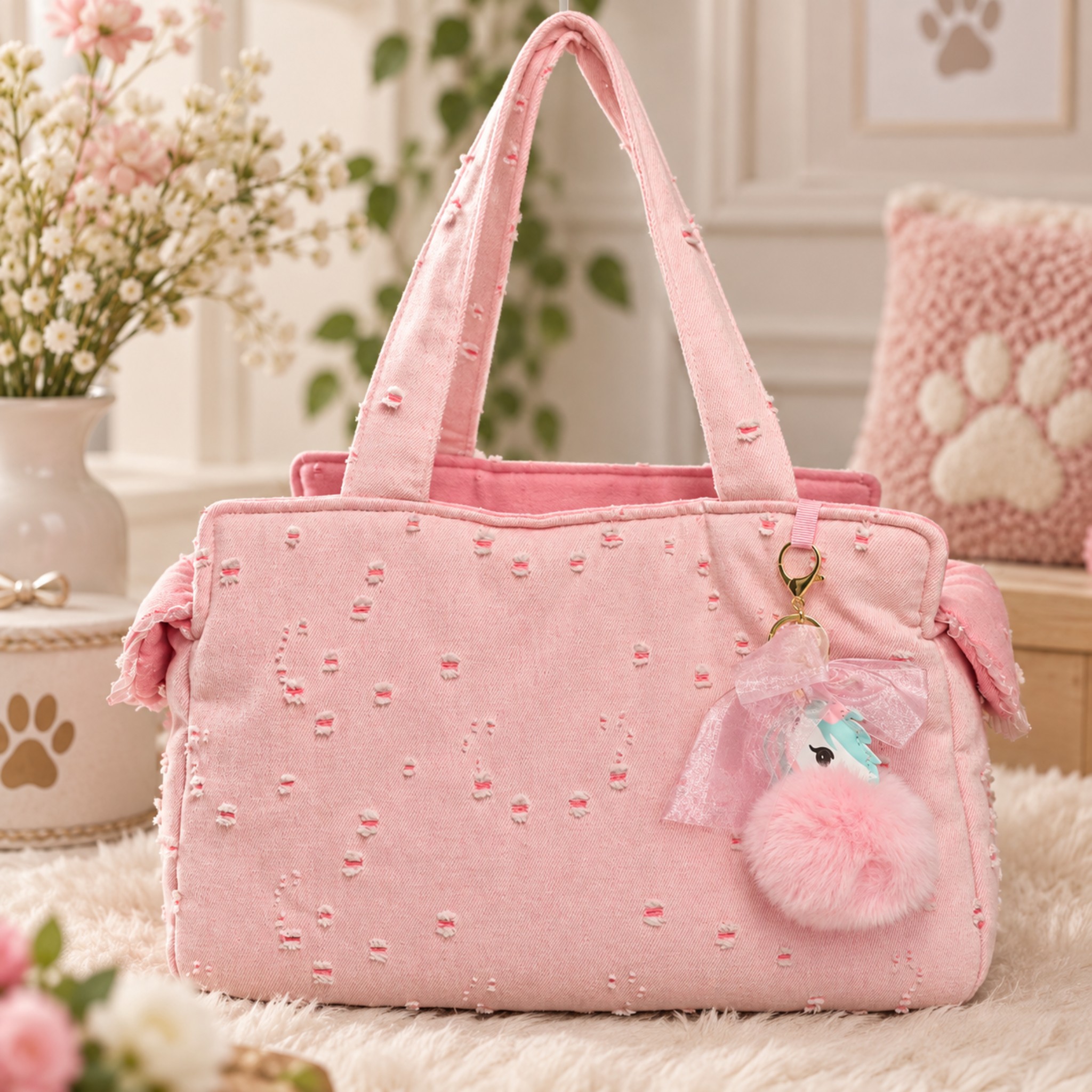 Borsa Trasportino Denim Tote Bag